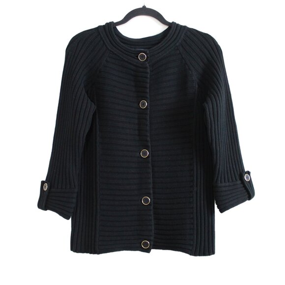 Jones New York Rib Knit Cardigan - Picture 1 of 15